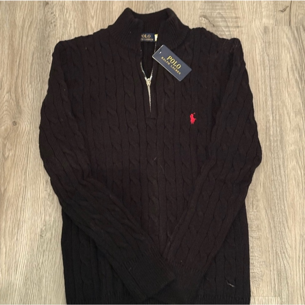 Black Zip Up Sweater